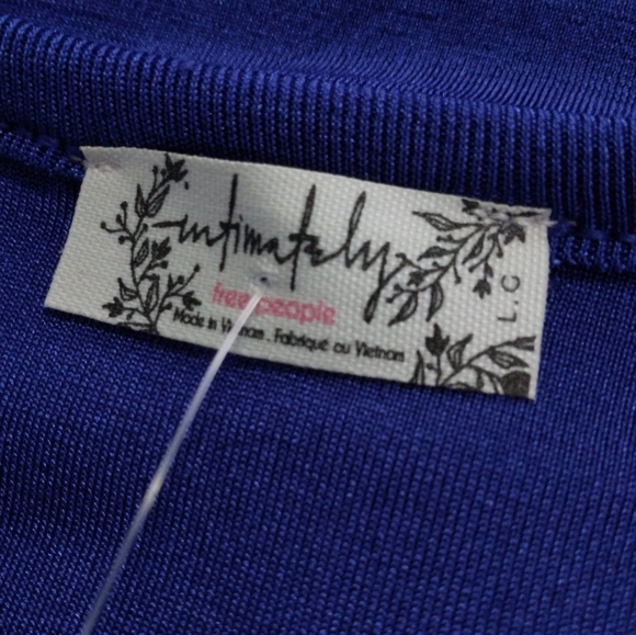 NWT Free People In Your Arms Bodysuit in Electric Indigo Large - Picture 8 of 10